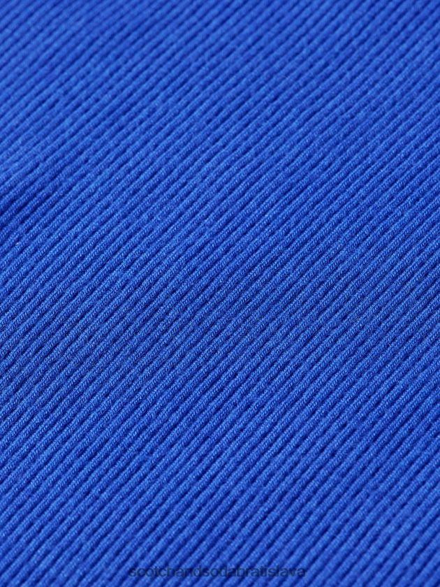 ženy oblečenie jasne modrá Scotch & Soda tielko racerback z organickej bavlny 4ZV00D85