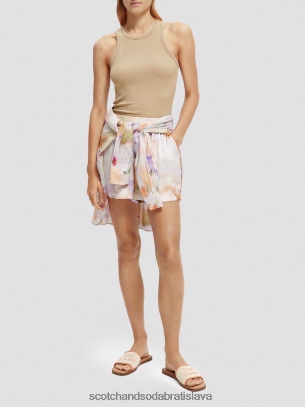 ženy oblečenie kaki Scotch & Soda tielko racerback z organickej bavlny 4ZV00D87