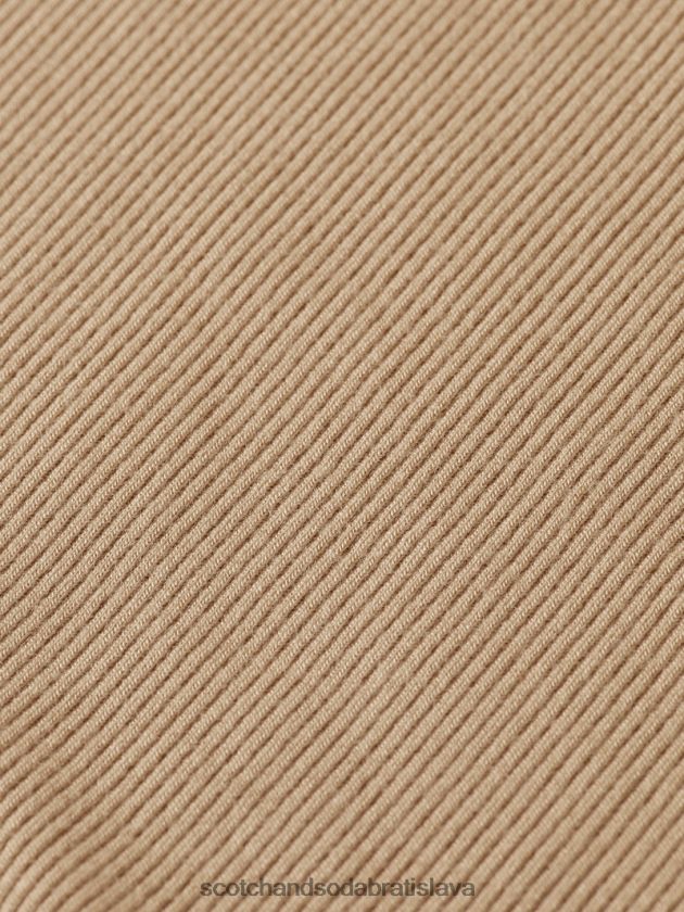 ženy oblečenie kaki Scotch & Soda tielko racerback z organickej bavlny 4ZV00D87