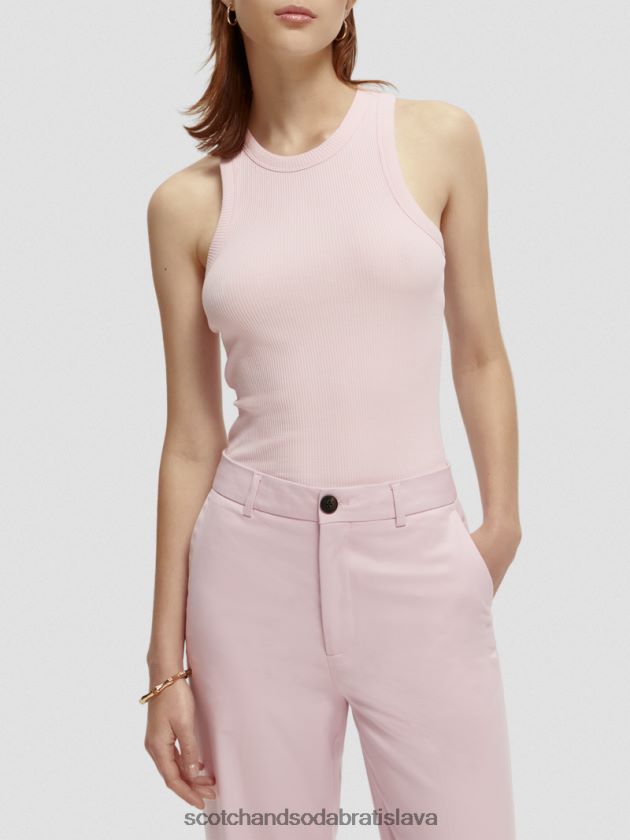 ženy oblečenie levanduľa Scotch & Soda tielko racerback z organickej bavlny 4ZV00D84