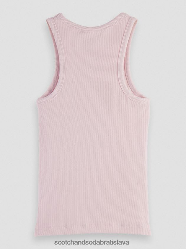 ženy oblečenie levanduľa Scotch & Soda tielko racerback z organickej bavlny 4ZV00D84