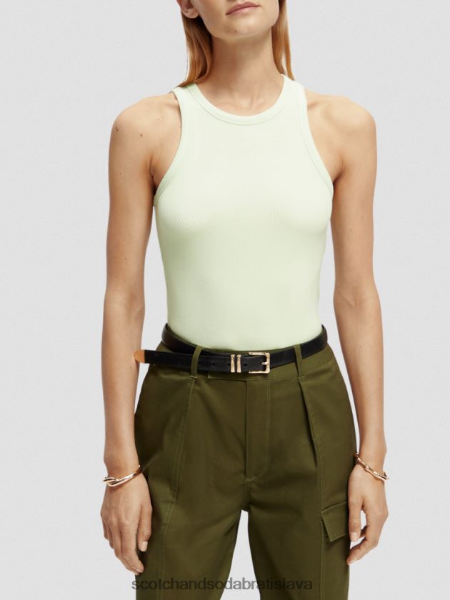 ženy oblečenie morská pena Scotch & Soda tielko racerback z organickej bavlny 4ZV00D88