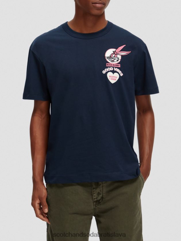 ženy oblečenie noc Scotch & Soda looney tunes organické vyšívané tričko s grafikou 4ZV00D58