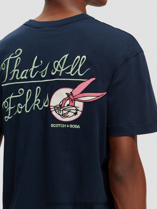 ženy oblečenie noc Scotch & Soda looney tunes organické vyšívané tričko s grafikou 4ZV00D58