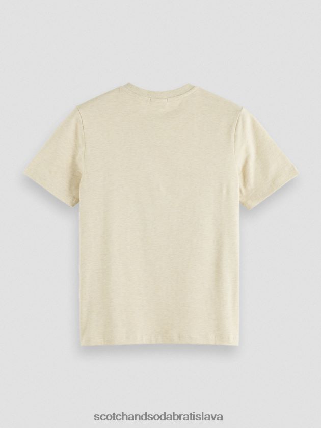 ženy oblečenie ovsená melanž Scotch & Soda Umelecké tričko uvoľneného strihu z organickej bavlny 4ZV00D81