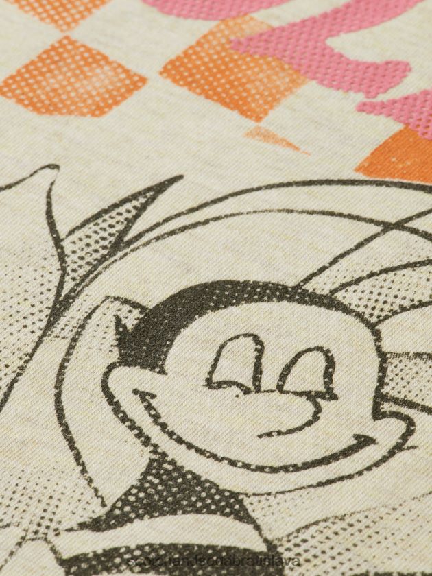 ženy oblečenie ovsená melanž Scotch & Soda Umelecké tričko uvoľneného strihu z organickej bavlny 4ZV00D81