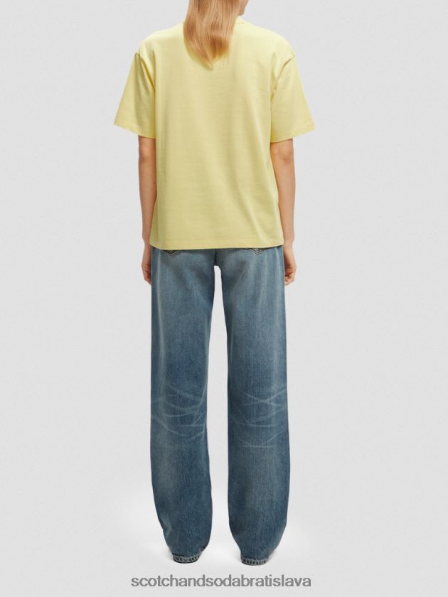 ženy oblečenie popcorn Scotch & Soda organické tričko voľného strihu s grafikou 4ZV00D64