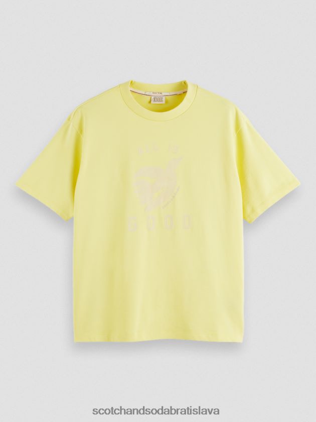 ženy oblečenie popcorn Scotch & Soda organické tričko voľného strihu s grafikou 4ZV00D64