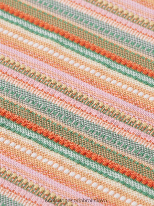 ženy oblečenie viacpruhový dres Scotch & Soda pruhované pretekárske tielko 4ZV00D80