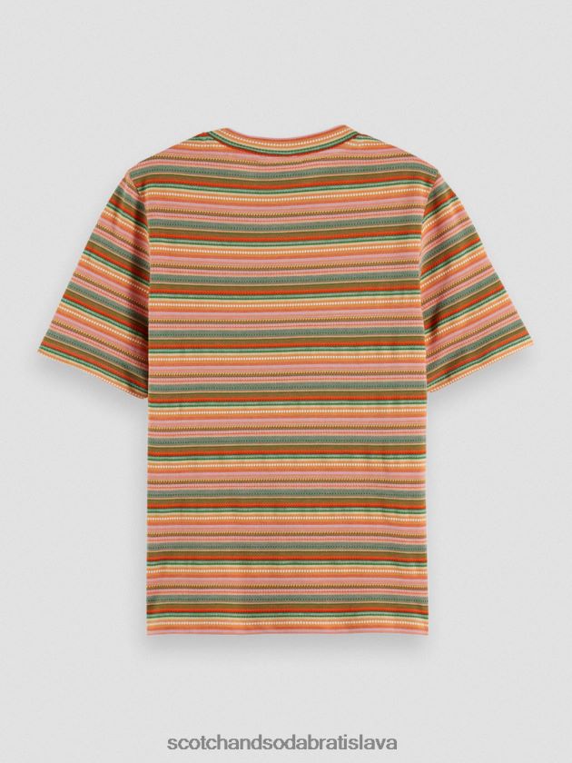 ženy oblečenie viacpruhový dres Scotch & Soda pruhované tričko slim fit 4ZV00D106