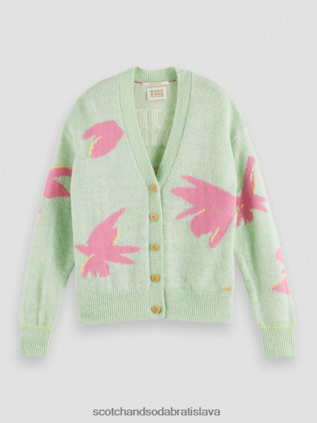 ženy oblečenie combo a Scotch & Soda intarziový pletený kardigán boxy fit 4ZV00D127