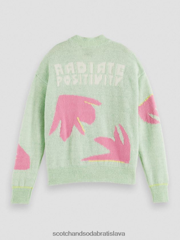 ženy oblečenie combo a Scotch & Soda intarziový pletený kardigán boxy fit 4ZV00D127