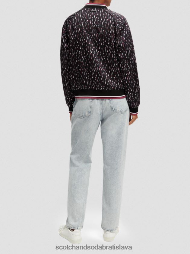 ženy oblečenie ikat dážď Scotch & Soda obojstranne vystužená bomber bunda s potlačou 4ZV00D133