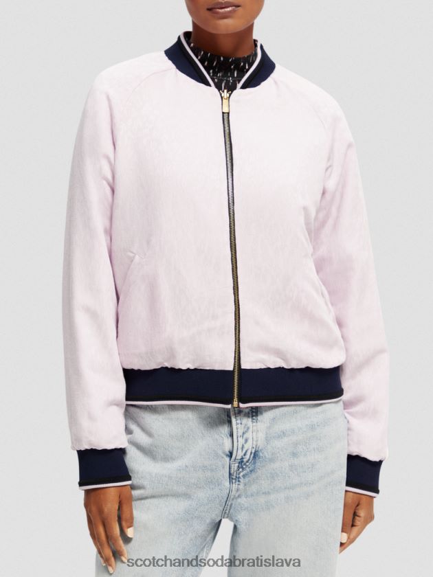 ženy oblečenie ikat dážď Scotch & Soda obojstranne vystužená bomber bunda s potlačou 4ZV00D133