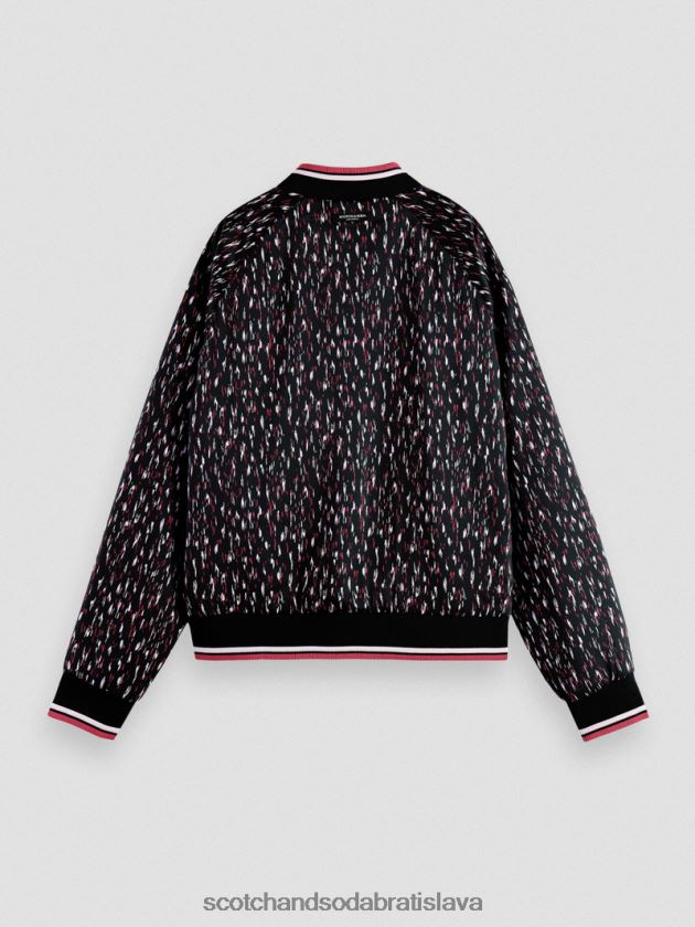 ženy oblečenie ikat dážď Scotch & Soda obojstranne vystužená bomber bunda s potlačou 4ZV00D133