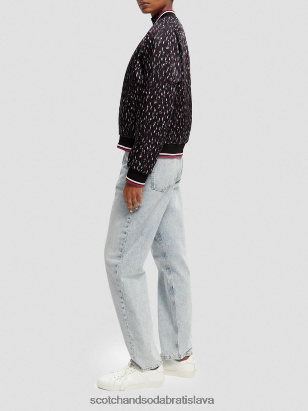 ženy oblečenie ikat dážď Scotch & Soda obojstranne vystužená bomber bunda s potlačou 4ZV00D133