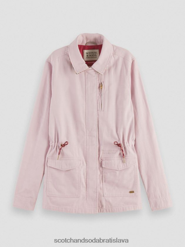 ženy oblečenie levanduľa Scotch & Soda pracovná bunda z organickej bavlny 4ZV00D138