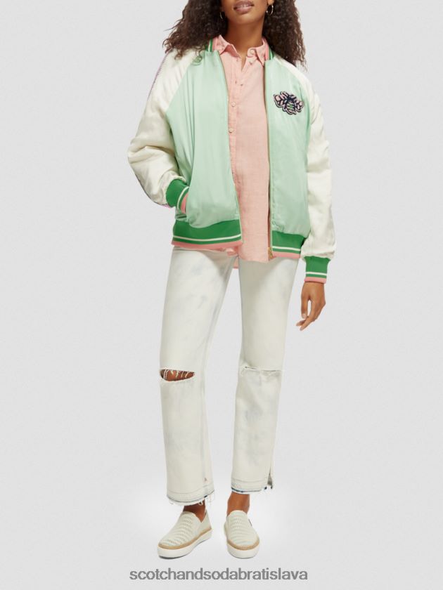 ženy oblečenie svetlý papagáj Scotch & Soda bomber bunda 4ZV00D147