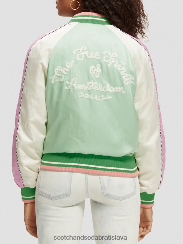 ženy oblečenie svetlý papagáj Scotch & Soda bomber bunda 4ZV00D147