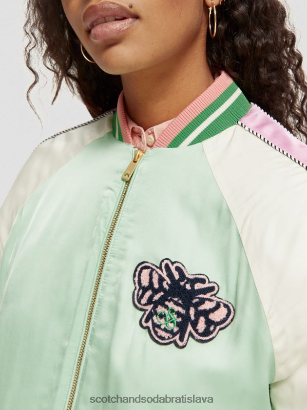 ženy oblečenie svetlý papagáj Scotch & Soda bomber bunda 4ZV00D147