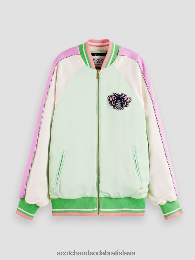 ženy oblečenie svetlý papagáj Scotch & Soda bomber bunda 4ZV00D147