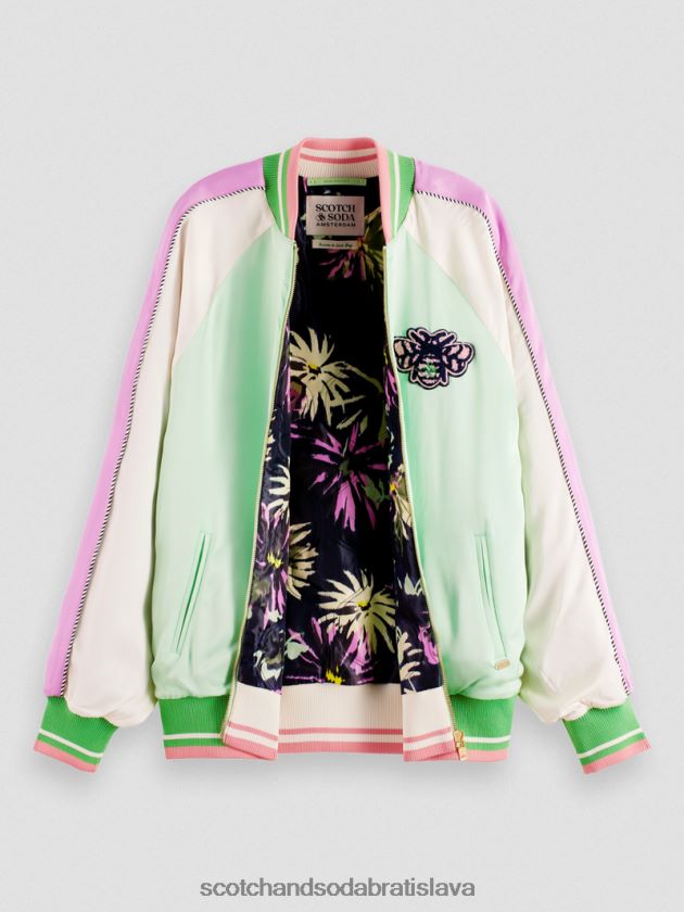 ženy oblečenie svetlý papagáj Scotch & Soda bomber bunda 4ZV00D147