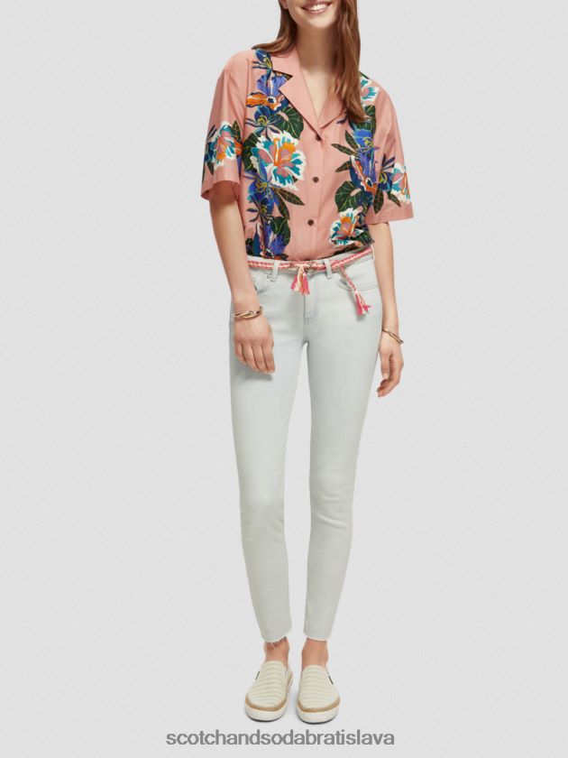 ženy príslušenstvo ružový punč multi Scotch & Soda zapletaný opasok z organickej bavlny 4ZV00D281