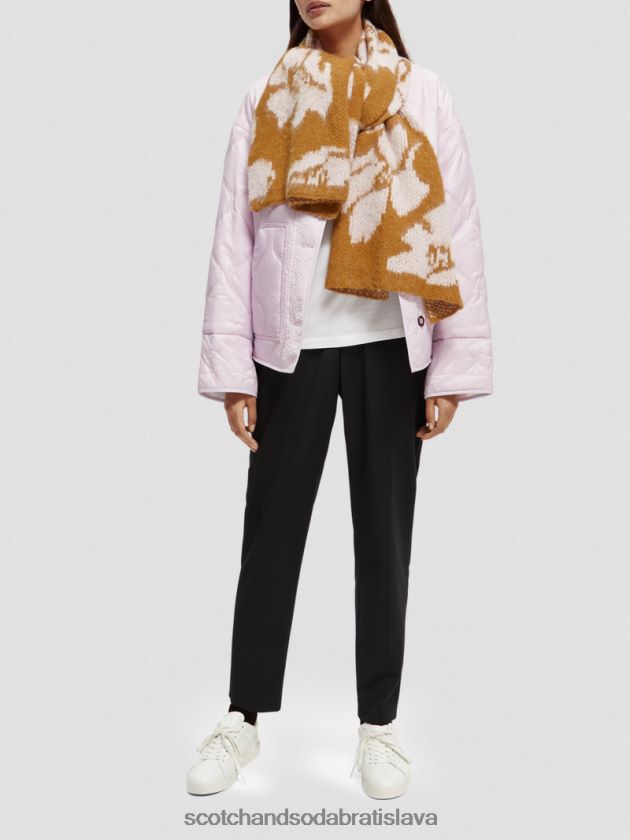 ženy príslušenstvo karamel Scotch & Soda česaná žakárová tkaná šatka 4ZV00D278