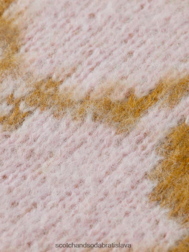 ženy príslušenstvo karamel Scotch & Soda česaná žakárová tkaná šatka 4ZV00D278