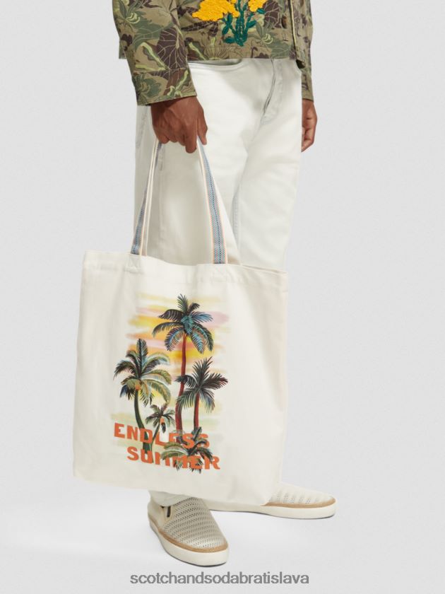 ženy príslušenstvo biely Scotch & Soda plátenná taška na umelecké diela 4ZV00D270