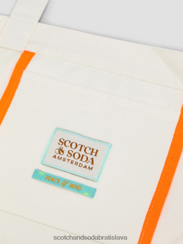 ženy príslušenstvo biely Scotch & Soda plátenná taška na umelecké diela 4ZV00D270
